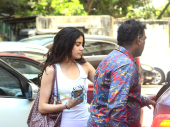 Jhanvi Kapoor snapped post her gym session in Bandra