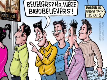 Bollywood Toons: Justin Bieber disappoints Beliebers! Bollywood Toons: Justin Bieber disappoints Beliebers!
