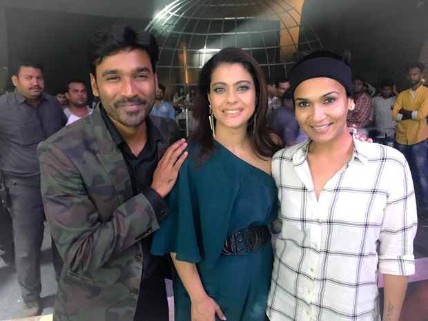 Kajol shoots for a special music with Dhanush and Soundarya Rajinikanth for VIP 2-1