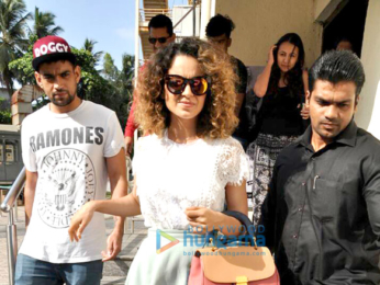 Kangna Ranaut snapped post a movie screening at PVR Juhu