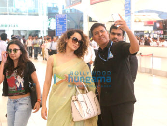 Kangna Ranaut snapped while returning from Banaras