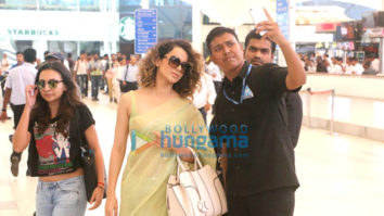 Kangna Ranaut snapped while returning from Banaras