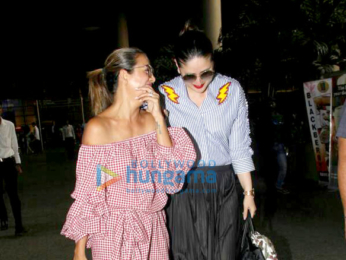 Kareena Kapoor Khan and Amrita Arora snapped arrving from Goa