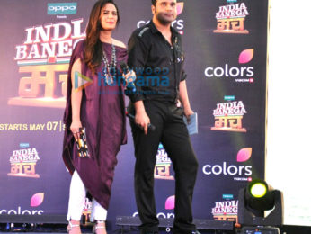 Krushna Abhishek and Mona Singh at the launch of 'India Banega Manch'