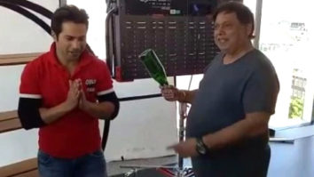 OMG! David Dhawan smashes a bottle on Varun Dhawan’s head on the sets of Judwaa 2