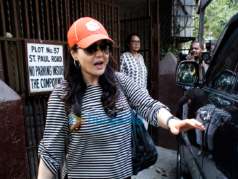Preity Zinta snapped at a dubbing studio