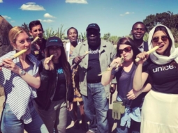 OMG! Priyanka Chopra gives the UNICEF team a lesson on how to eat sugarcane!