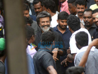 Rajinikanth snapped shooting on the streets of Mumbai