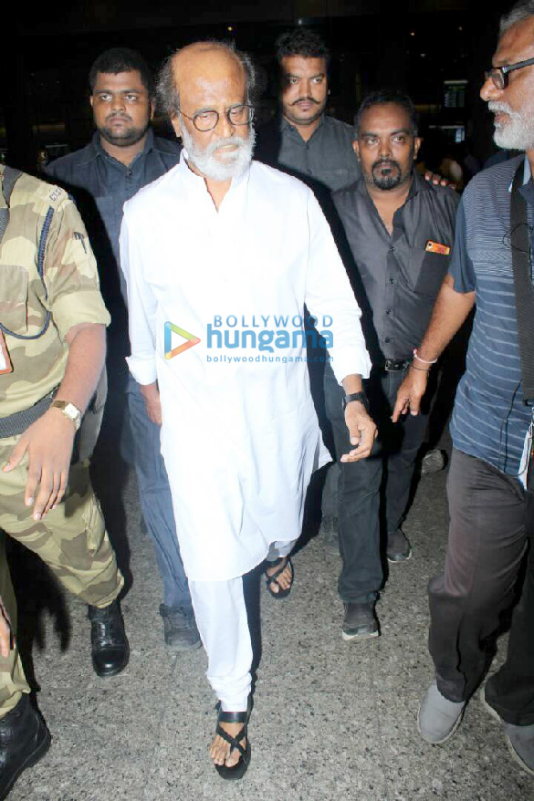 rajnikant arrives in mumbai amidst heavy security 3