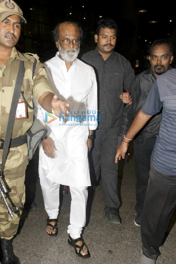 rajnikant arrives in mumbai amidst heavy security 6