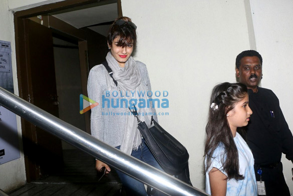 raveena tandon snapped with kids post movie at pvr 4