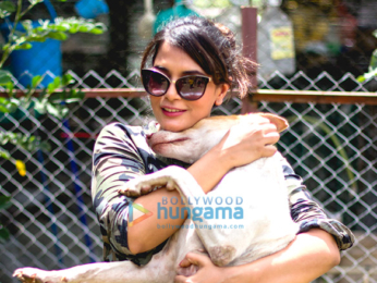 Richa Chadha spends the day at the ResQ Animals shelter