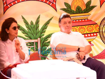 Rishi Kapoor and Neetu Singh snapped at Krishnaraj bunglow