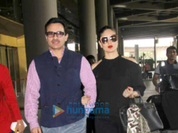 Saif Ali Khan, Kareena Kapoor Khan, Shilpa Shetty Kundra and her husband Raj Kundra snapped at the airport