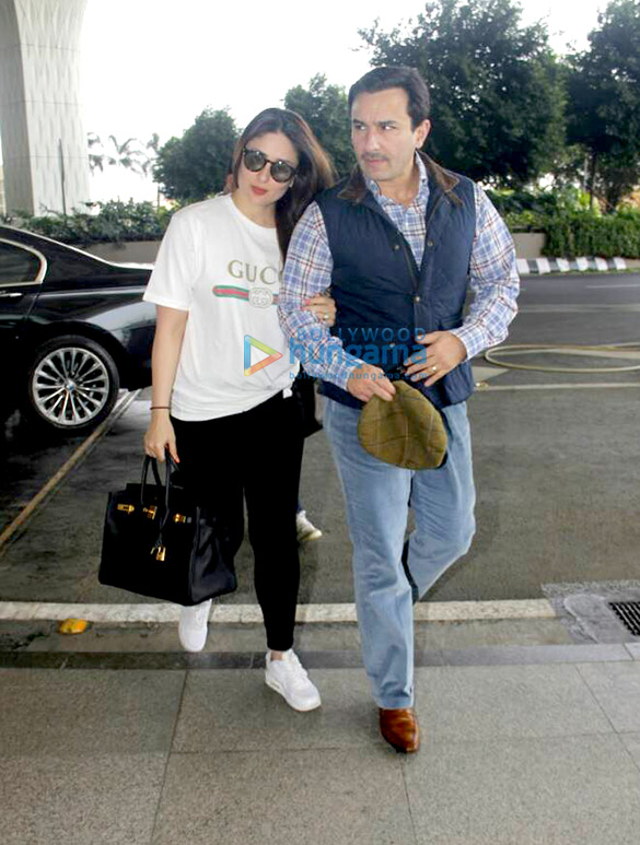 saif and kareena depart for london 2