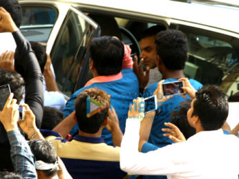 Salman Khan arrives in Mumbai for the trailer launch of his film Tubelight