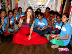 Sana Khan enjoys her day with the NGO kids