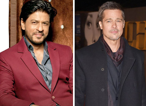 Shah Rukh Khan hosting Brad Pitt in Mumbai