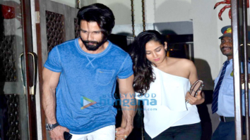 Shahid Kapoor and Mira Rajput snapped post dinner at Bastian