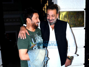 Shekhar Suman and R Madhavan snapped post dinner at Sanjay Dutt's house