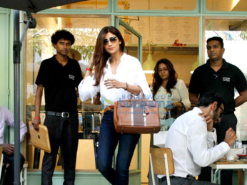 Shilpa Shetty snapped at The Kitchen Garden