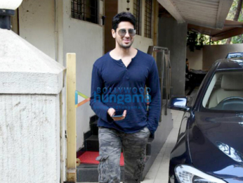 Sidharth Malhotra snapped post meeting at Matrix office in Bandra