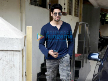 Sidharth Malhotra snapped post meeting at Matrix office in Bandra