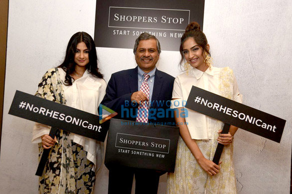Sonam Kapoor and her sister Rhea Kapoor at the media meet of Rheson
