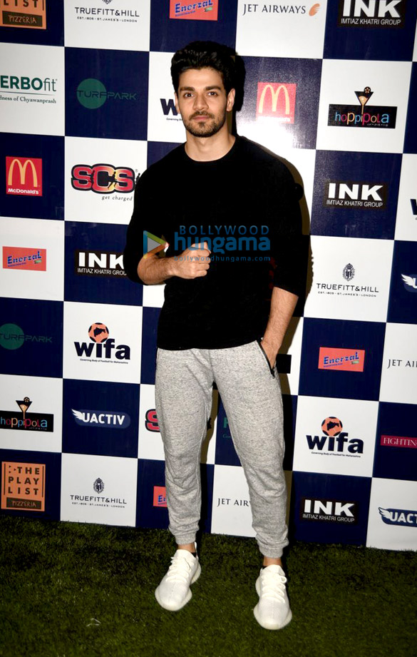 sooraj and manish grace the launch of super soccer league 7
