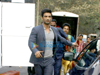 Sushant Singh Rajput and Kriti Sanon snapped promoting their film 'Raabta'