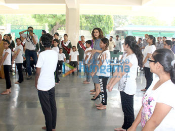 Taapsee Pannu visits her school Mata Jai Kaur Public School in Delhi