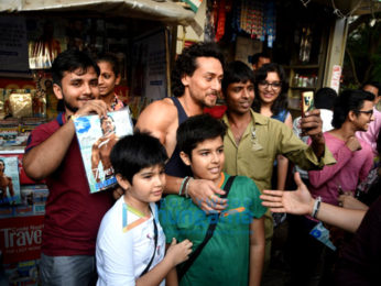 Tiger Shroff snapped while buying 'GQ' magazine with him on the cover