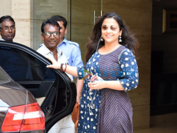 Vidya Balan snapped post dubbbing in Bandra
