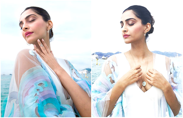 Watch Sonam Kapoor is a vision in white against a serene backdrop on the beach at Cannes 2017-1