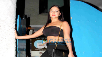 X-Factor judge Tulisa snapped post dinner at Olive