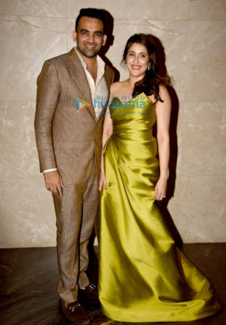 Zaheer Khan and Sagarika Ghatge’s engagement bash in Mumbai