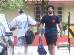 Aditya Roy Kapoor and Rhea Chakraborty snapped post their gym session in Bandra
