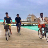 Ajay Devgn and Kajol on a much deserved vacation with their family in Maldives