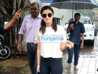 Alia Bhatt snapped post meeting at Vishesh Films' office