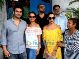 Arbaaz Khan, Malaika Arora and family snapped post Lunch at Olive