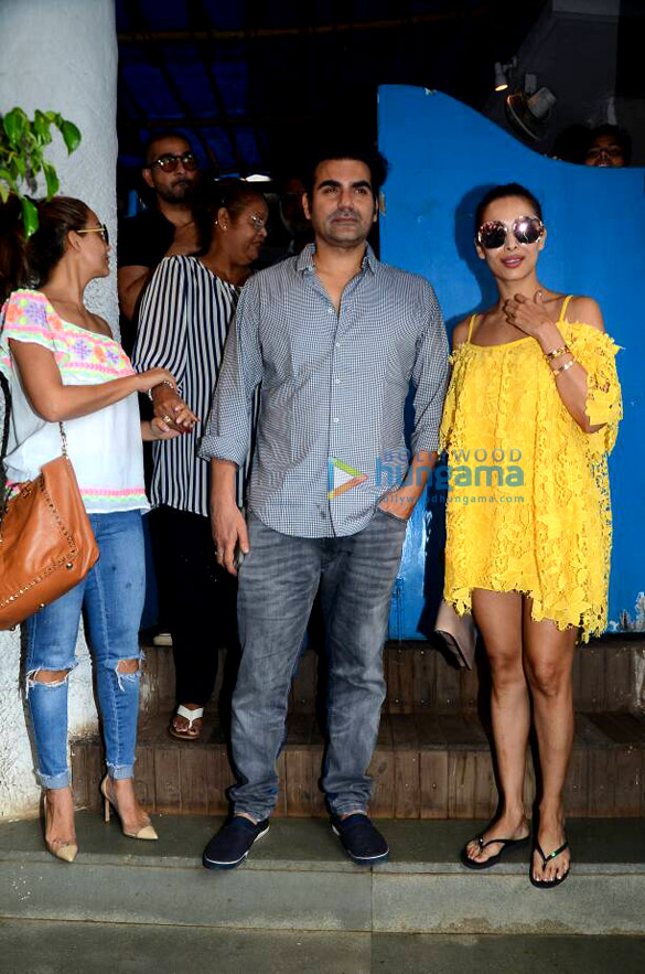 arbaaz khan malaika arora and family snapped post lunch at olive 2