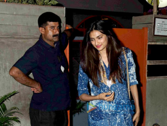 Athiya Shetty snapped post dinner in Bandra