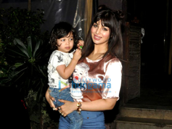 Ayesha Takia snapped with her cute kid in Andheri