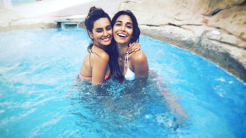 BIKINI BABES: Shibani Dandekar and Monica Dogra look HOT as they relax by the pool