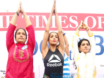 Celebs grace the International Yoga Day celebration with children of Maharashtra farmers who committed suicide