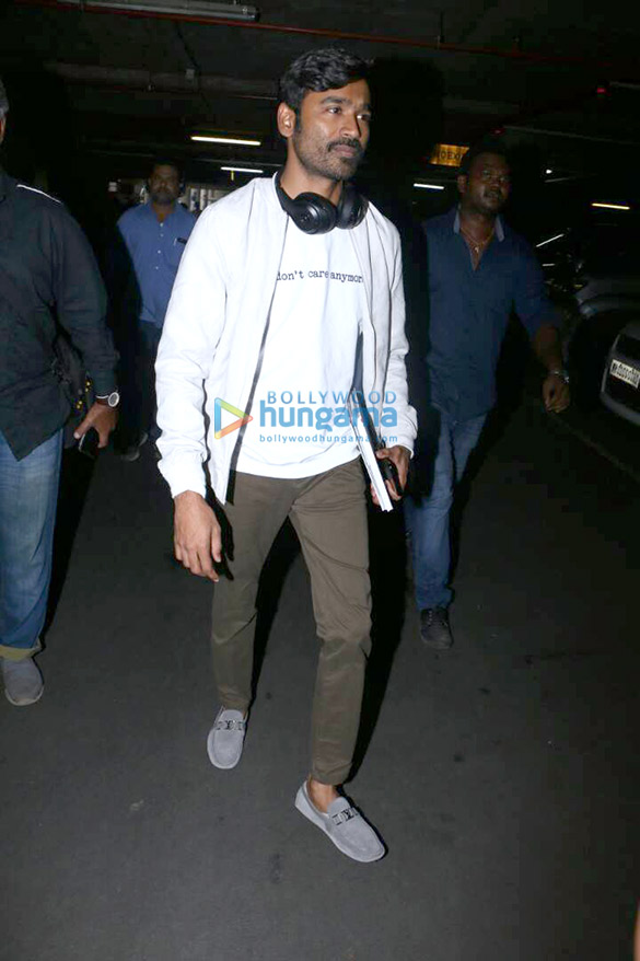 Dhanush and Mira Rajput snapped at the airport