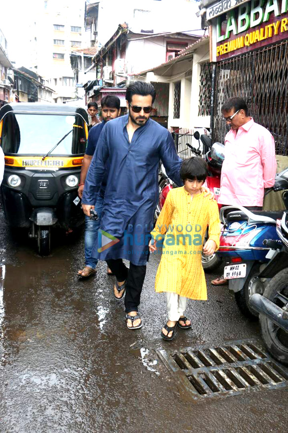 emraan hashmi snapped with his son post prayers at mosque on occasion of eid 2