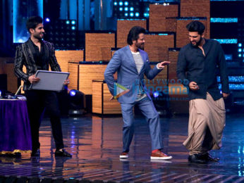 Film promotions of 'Jagga Jasoos' and 'Mubarakan' on the sets of 'Nach Baliye'