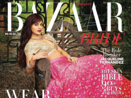 HOT: Jacqueline Fernandez turns up the heat as a sexy bride on the cover of Harper’s Bazaar Bride