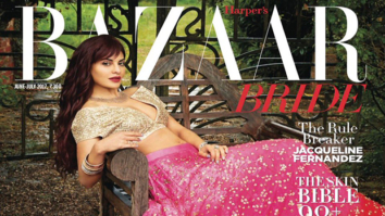 HOT: Jacqueline Fernandez turns up the heat as a sexy bride on the cover of Harper’s Bazaar Bride